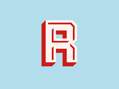 Retro R by Ryan Prudhomme on Dribbble