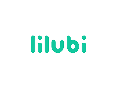 Lilubi Wordmark app green logo mark shop shopping type typography wordmark