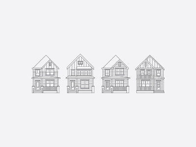 Saussy-Burbank building home house icon illustration line lineart