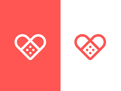 Cared pt.1 app application bandaid health heart logo mark red trademark