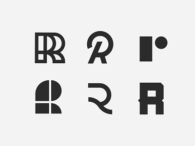 R options branding identity letter logo logomark mark r type typography