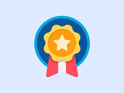 Ribbon Icon achievement app award fit fitness icon illustration medal prize ribbon status