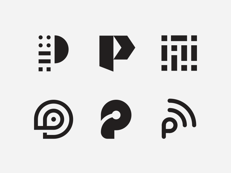 Passport exploration pt. 1 branding startup tech application app parking passport p mark logo letter