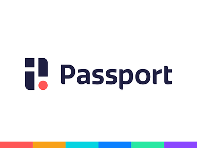 Passport Logo app brand identity. tech branding city identity logo logo design parking passport startup