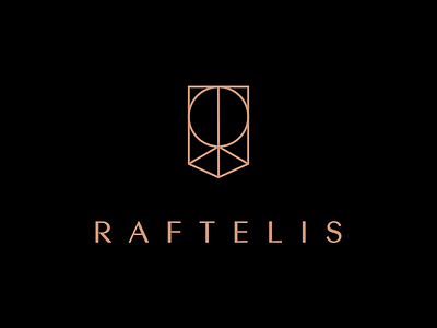 Raftelis pt.1 branding consulting crest finance financial letter logo mark r shield