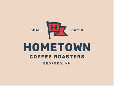 Hometown Coffee Final brand coffee coffee roaster flag h hometown identity label logo packaging roaster