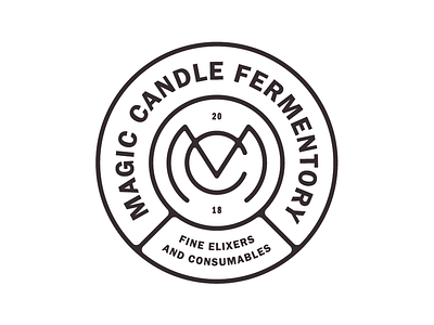 Magic Candle pt. 2 alcohol badge branding brew fermenting label lockup logo mead packaging