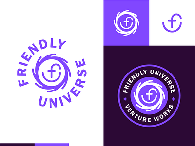 FU pt. 4 badge brand branding face logo friendly fu lockup monogram smile smiley face universe