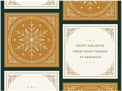 Skookum Holiday Cards 2018 card christmas christmas card holiday holiday card print snowflake