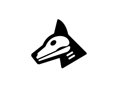 Dog Skull dog icon illustration mark puppy skull tattoo vector xray