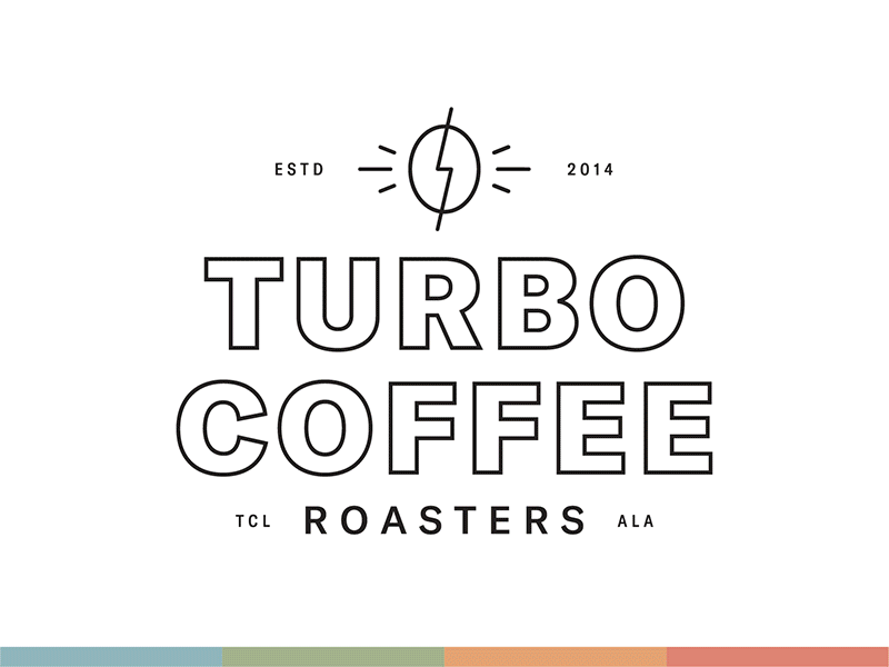 Turbo Coffee Roasters badge branding coffee coffee brand coffee packaging lightning bolt logotype packaging shirt turbo turbo coffee