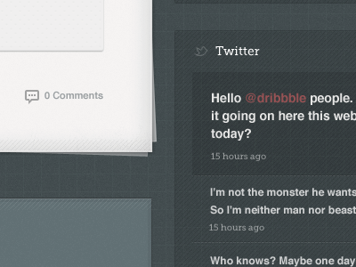 Hello @dribbble