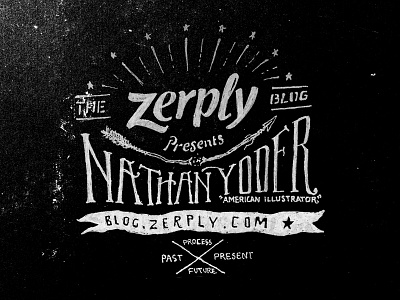 Zerply illustration interview typography