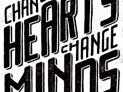 Changing Things illustration pen and ink sevenly typography