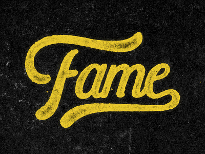 Fame typography
