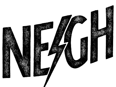 Neighbor Bolts illustration pen and ink sevenly typography