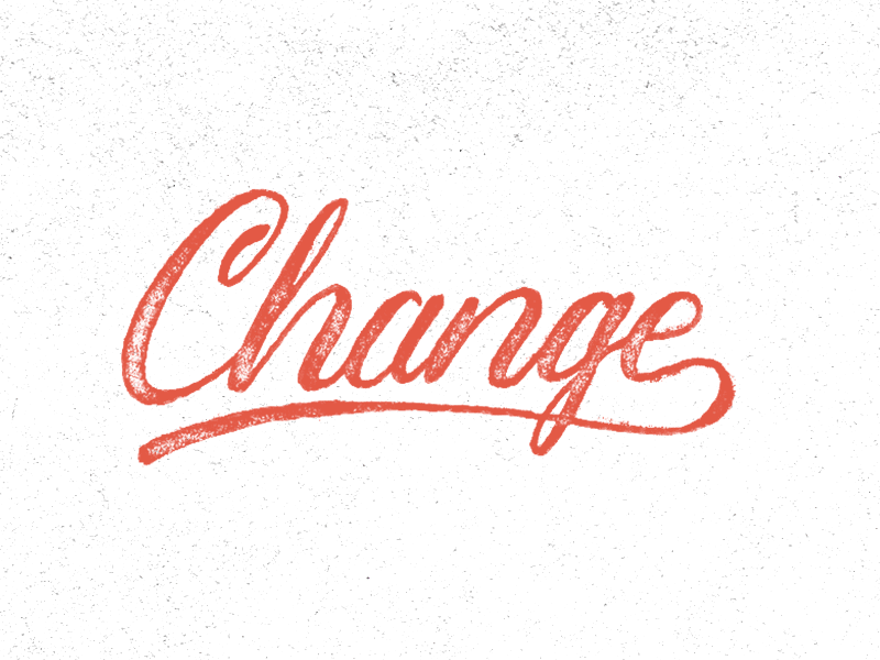 Change [GIF] animation gif hand drawn type typography