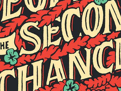 Second Chance illustration lettering typography