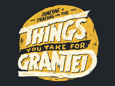 Things illustration pen and ink sevenly typography