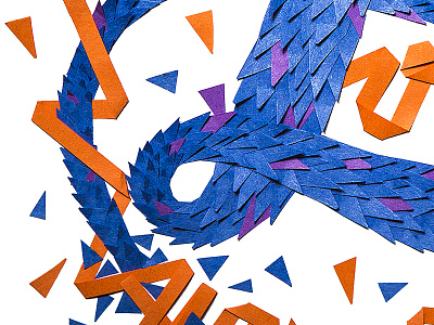 Paper craft paper typography