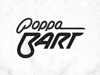 Poppa Bart logo logotype mark typography