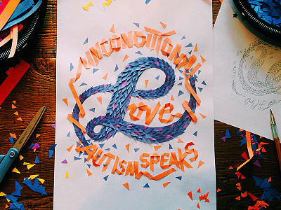 Unconditional Crafts craft lettering paper typography