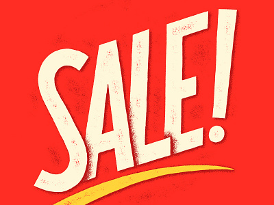 Sale! lettering sale type typography