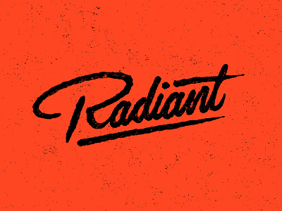 Radiant lettering logo logotype mark typography