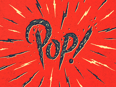 Pop! illustration lettering pop typography