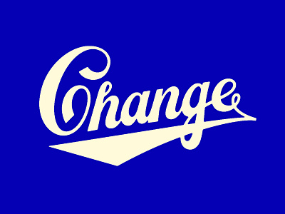 Change lettering logo logotype mark typography