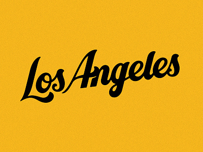 Los Angeles lettering logotype typography