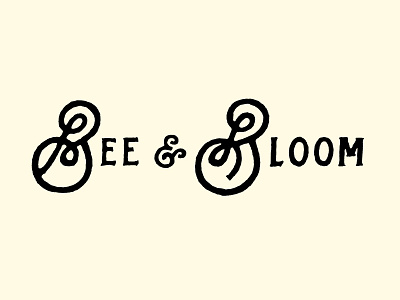 The Bees Knees branding lettering logo logotype typography