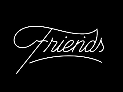 Friends blog typography