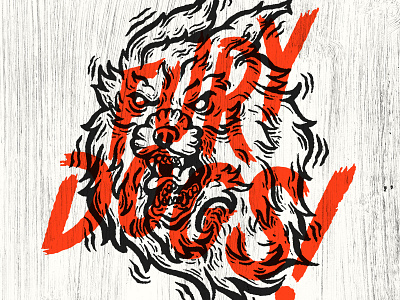 Fury Dogs dog illustration typography