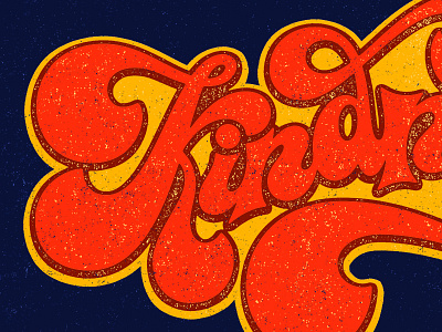 Funky lettering typography