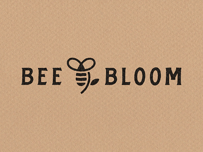 Bee And Bloom branding logo mark