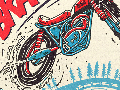 Braaap illustration motorcycle
