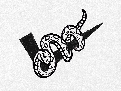 Check For Snakes check illustration pen and ink snake