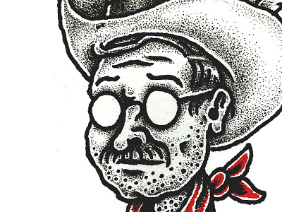 Howdy illustration pen and ink yondrflash