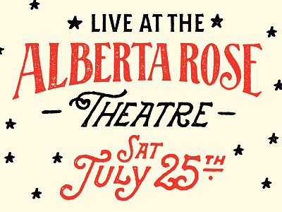 Alberta Rose lettering typography