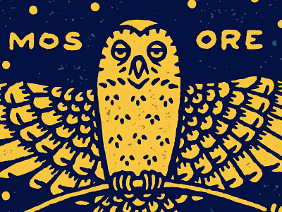 Owl branding illustration owl pen and ink
