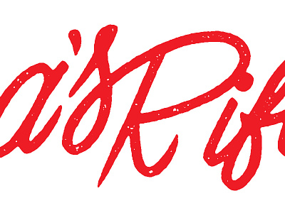 …a's~Rif… lettering ligature script typography