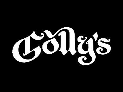 Golly lettering logotype