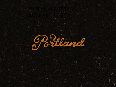 Portland lettering