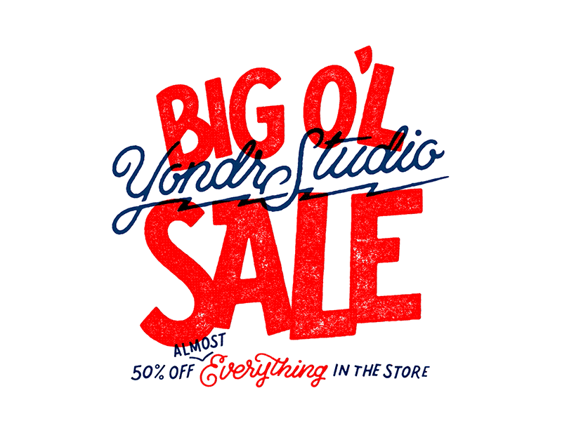 Yondr Studio Sale design lettering motion sale