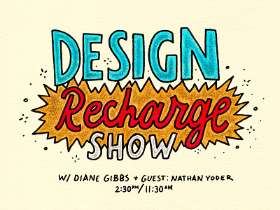 Design Recharge Show lettering typography