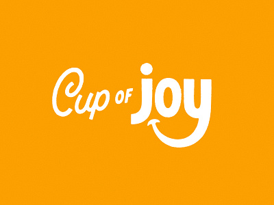 Cup of Joy branding lettering logo mark typography