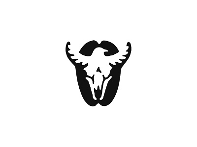 Bull & Crow animals bean bird branding icon logo mark skull