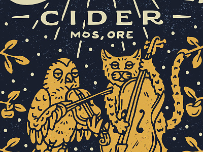 Cider cider illustration label lettering packaging