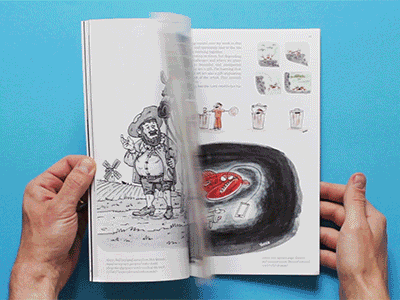 Flip Through art book book editorial illustration lettering